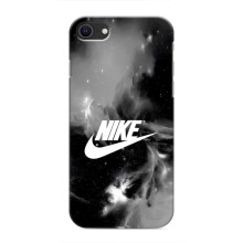 Чехол с логотипом Найк на iPhone SE (2020) (Найк дымчатый)