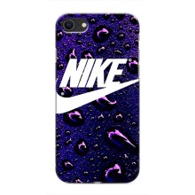 Чехол с логотипом Найк на iPhone SE (2020) (Найк на фиолетовом)