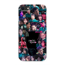 Чехол Гра в кальмара для iPhone SE (2020) – Коллаж игры кальмара