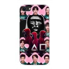 Чехол Гра в кальмара для iPhone SE (2020) – Персонажи игры кальмара