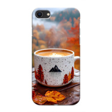 Чехол с уникальным дизайном «Осень с кофе» для iPhone SE (2020) – Кофе на природе