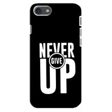 Силіконовый Чохол на iPhone SE (2020) з картинкою НАЙК – Never Give UP