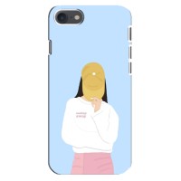 Силиконовый Чехол на iPhone SE (2020) с картинкой Стильных Девушек (Желтая кепка)