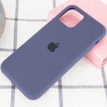 Чехол Silicone Case Full Protective (AA) для Apple iPhone 11 Pro Max (6.5") – Темный Синий
