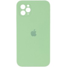 Чехол Silicone Case Square Full Camera Protective (AA) для Apple iPhone 11 Pro Max (6.5") – Мятный