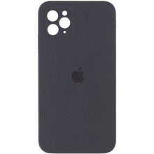 Чехол Silicone Case Square Full Camera Protective (AA) для Apple iPhone 11 Pro Max (6.5") – Серый