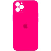 Чохол Silicone Case Square Full Camera Protective (AA) для Apple iPhone 11 Pro Max (6.5") – Рожевий