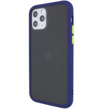 TPU+PC чехол LikGus Maxshield для Apple iPhone 11 Pro Max (6.5") (Синий)