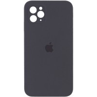Чехол Silicone Case Square Full Camera Protective (AA) для Apple iPhone 11 Pro Max (6.5") – Серый