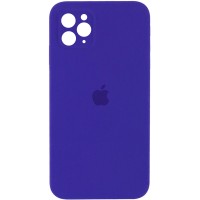 Чехол Silicone Case Square Full Camera Protective (AA) для Apple iPhone 11 Pro Max (6.5") – Фиолетовый
