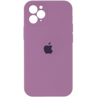 Чехол Silicone Case Square Full Camera Protective (AA) для Apple iPhone 11 Pro Max (6.5") – Лиловый