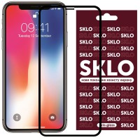 Защитное стекло SKLO 3D (full glue) для Apple iPhone 11 Pro Max / XS Max (6.5") – Черный