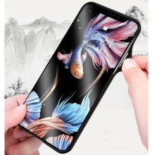 TPU+Glass чехол светящийся в темноте для Apple iPhone 11 Pro Max (6.5&quot;) – Черный