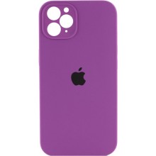 Чехол Silicone Case Square Full Camera Protective (AA) для Apple iPhone 11 Pro Max (6.5") – Фиолетовый