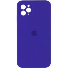 Чехол Silicone Case Square Full Camera Protective (AA) для Apple iPhone 11 Pro Max (6.5") – Фиолетовый