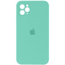 Чехол Silicone Case Square Full Camera Protective (AA) для Apple iPhone 11 Pro Max (6.5") – Бирюзовый