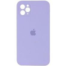 Чохол Silicone Case Square Full Camera Protective (AA) для Apple iPhone 11 Pro Max (6.5") – Бузковий
