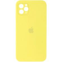 Чохол Silicone Case Square Full Camera Protective (AA) для Apple iPhone 11 Pro Max (6.5") – Жовтий