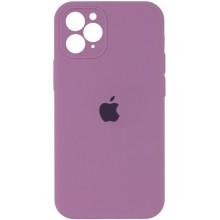 Чехол Silicone Case Square Full Camera Protective (AA) для Apple iPhone 11 Pro Max (6.5") (Лиловый)