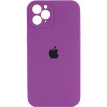 Чохол Silicone Case Square Full Camera Protective (AA) для Apple iPhone 11 Pro Max (6.5") – Фіолетовий