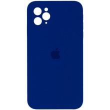 Чехол Silicone Case Square Full Camera Protective (AA) для Apple iPhone 11 Pro Max (6.5") (Синий)