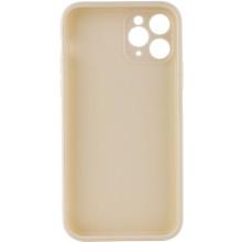 Силиконовый чехол Candy Full Camera для Apple iPhone 11 Pro Max (6.5") – Бежевый