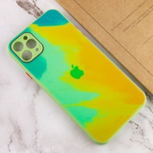 Чохол TPU+Glass Impasto abstract для Apple iPhone 11 Pro Max (6.5") – Салатовий