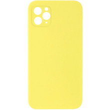 Чехол Silicone Case Square Full Camera Protective (AA) NOLOGO для Apple iPhone 11 Pro Max (6.5") – Желтый
