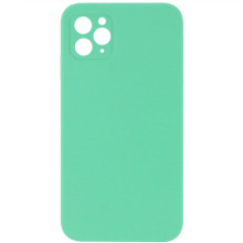 Чехол Silicone Case Square Full Camera Protective (AA) NOLOGO для Apple iPhone 11 Pro Max (6.5") – Зеленый