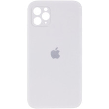 Чохол Silicone Case Square Full Camera Protective (AA) для Apple iPhone 11 Pro Max (6.5") – Білий