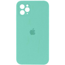 Чохол Silicone Case Square Full Camera Protective (AA) для Apple iPhone 11 Pro Max (6.5") – Бірюзовий