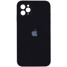 Чохол Silicone Case Square Full Camera Protective (AA) для Apple iPhone 11 Pro Max (6.5") (Чорний)