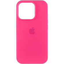 Чохол Silicone Case (AA) Logo with MagSafe для Apple iPhone 11 Pro Max (6.5") – Рожевий