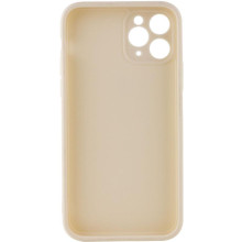 Силиконовый чехол Candy Full Camera для Apple iPhone 11 Pro Max (6.5") – Бежевый