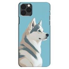 Чехол с Хаски для iPhone 11 Pro Max - (AlphaPrint) – Хаски арт