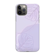 Чехол цветочный дизайн для iPhone 11 Pro Max – Монстера фиолетовая