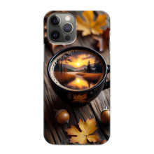 Чехол с уникальным дизайном «Осень с кофе» для iPhone 11 Pro Max – Тёмный кофе