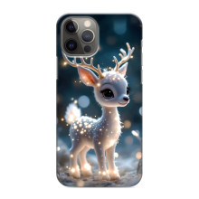 Яркий чехол для iPhone 11 Pro Max с Зимними Оленятами