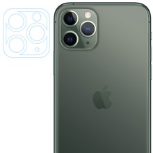 Гибкое защитное стекло 0.18mm на камеру и весь блок (тех.пак) для Apple iPhone 11 Pro / 11 Pro Max  – Прозрачный