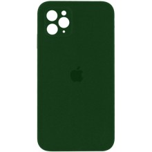 Чехол Silicone Case Square Full Camera Protective (AA) для Apple iPhone 11 Pro (5.8") – Зеленый