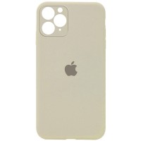 Чехол Silicone Case Square Full Camera Protective (AA) для Apple iPhone 11 Pro (5.8") – Бежевый