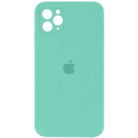 Чехол Silicone Case Square Full Camera Protective (AA) для Apple iPhone 11 Pro (5.8") – Бирюзовый