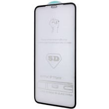 Защитное стекло 5D Hard (full glue) (тех.пак) для Apple iPhone 11 Pro (5.8") / X / XS – Черный