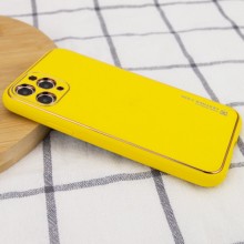 Кожаный чехол Xshield для Apple iPhone 11 Pro (5.8") – Желтый