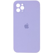 Чехол Silicone Case Square Full Camera Protective (AA) для Apple iPhone 11 Pro (5.8") – Сиреневый