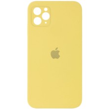 Чохол Silicone Case Square Full Camera Protective (AA) для Apple iPhone 11 Pro (5.8") – Жовтий