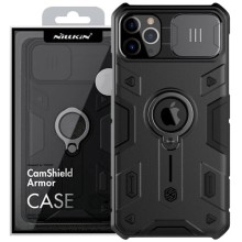 TPU+PC чехол Nillkin CamShield Armor (шторка на камеру) для Apple iPhone 11 Pro (5.8") – Черный