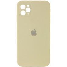 Чехол Silicone Case Square Full Camera Protective (AA) для Apple iPhone 11 Pro (5.8") – Желтый