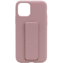 Чехол Silicone Case Hand Holder для Apple iPhone 11 Pro (5.8") – Розовый