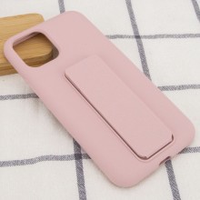 Чехол Silicone Case Hand Holder для Apple iPhone 11 Pro (5.8") – Розовый